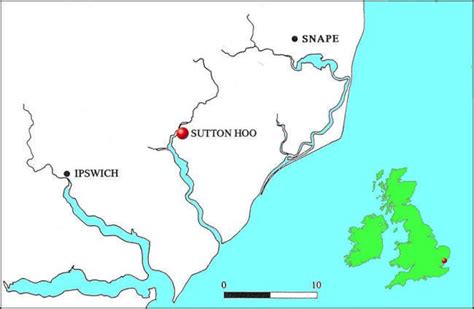 Archaeology in Europe - Sutton Hoo Ship Burial | Sutton hoo, Archaeology, Location map