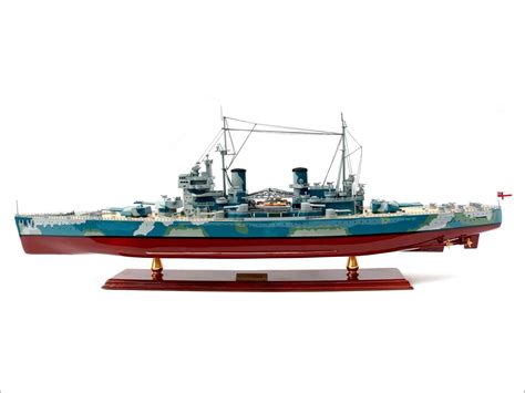 HMS King George V Battleship Model with Camouflage