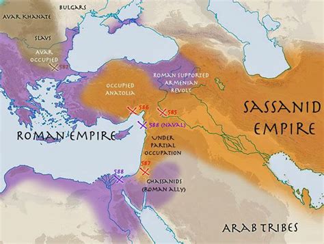 Iran Politics Club: Iran Historical Maps 5: Sassanid Empire, Roman Empire, Byzantine, Hun ...