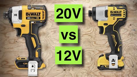 Dewalt Impact Driver head to head: 12V vs 20V - YouTube