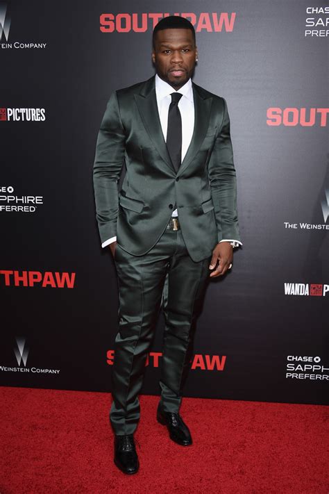 50 Cent in Dolce & Gabbana - ‘Southpaw’ New York Premiere - Fashionsizzle