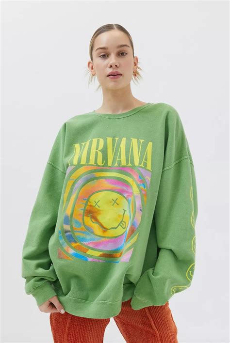 Nirvana Smile Overdyed Sweatshirt in 2021 | Sweatshirts, Urban outfitters sweatshirt, Sweatshirt ...