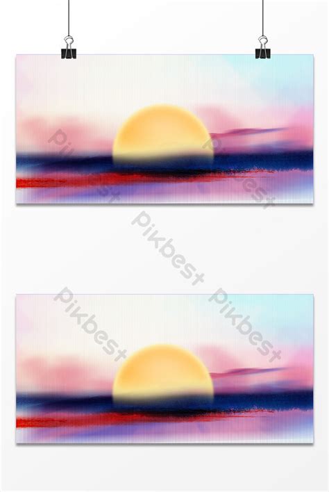 Cartoon landscape gradient background | Backgrounds PSD Free Download - Pikbest