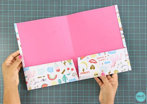 How to Make A Pocket Folder - Damask Love | Pocket folder diy, Folder diy, Pocket folder