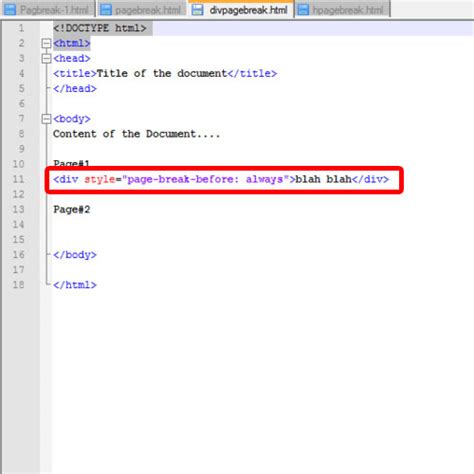 How to Add a Page Break to a HTML Page | HowTech
