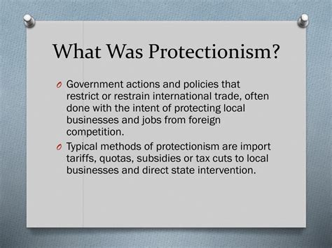 PPT - Protectionism PowerPoint Presentation, free download - ID:2448165