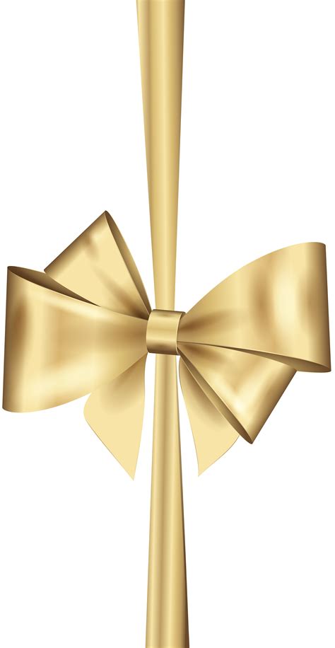 Ribbon Clip Art Gold Bow Transparent Png Clip Art Image Png Download | Images and Photos finder