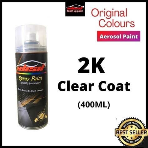 [Ready Stock] 2K Clear Coat - Ideal Touch Up Aerosol Paint Spray Paint 400ml | Shopee Malaysia