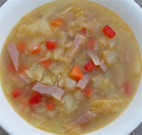 Happier Than A Pig In Mud: Quick Ham and Cabbage Soup