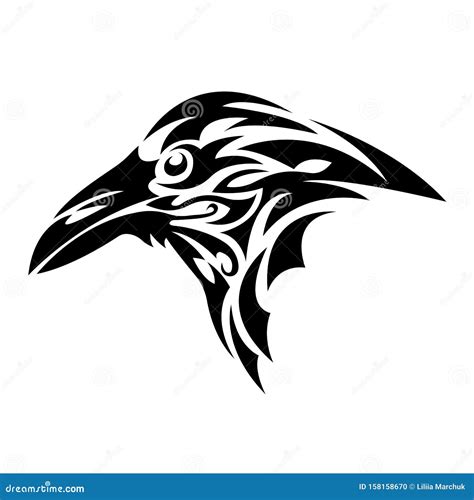 Raven Silhouette Vector Illustration | CartoonDealer.com #87932608