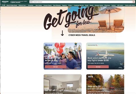 Amazon Debuts Cyber Week Travel Deals