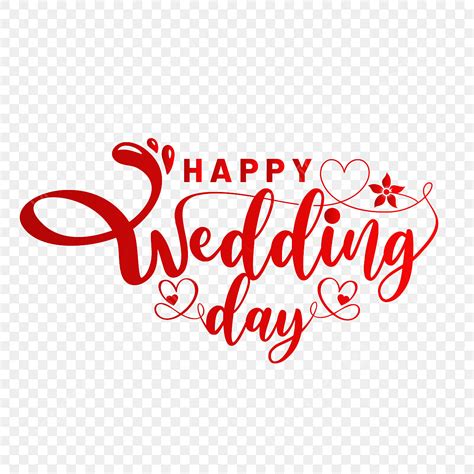 Happy Wedding Lettering Vector Design Images, Lettering Of Happy ...