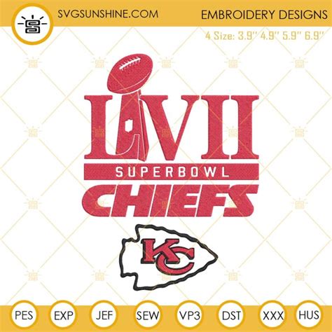 Chiefs Super Bowl 2023 Embroidery Designs, Kansas City Chiefs ...