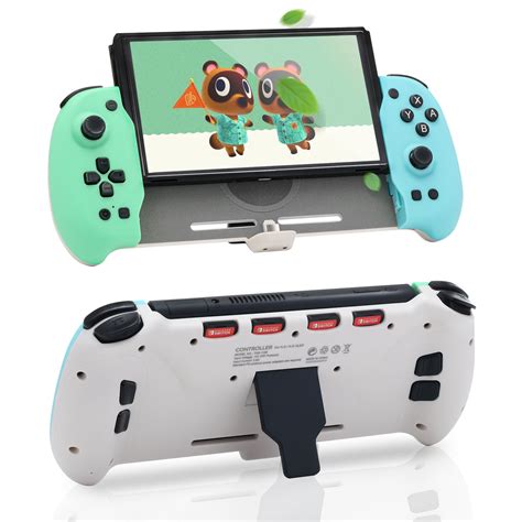 Nintendo Switch OLED Animal Crossing Handheld Grip with 6-Axis Gyro, M – ECHZOVE