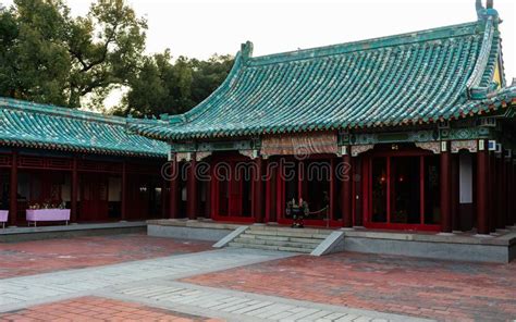 Koxinga Shrine Temple Main Hall View in Tainan Taiwan Memorial D Stock Photo - Image of asia ...