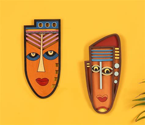 Buy Shamans Wall Mask set of 2 Online in India at Best Price - Modern Wall Decor - Home Decor ...