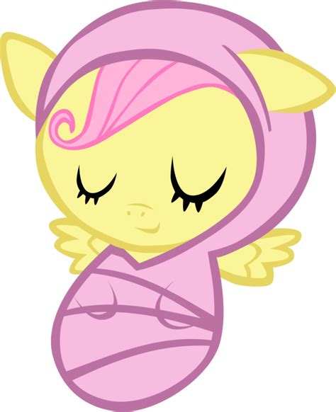 Image - Newborn fluttershy asleep by atnezau-d4mi5b8.png | My Little ...