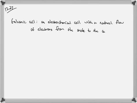 SOLVED:Describe a galvanic cell, and give an example.