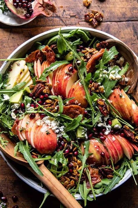 Autumn Harvest Honeycrisp Apple and Feta Salad | halfbakedharvest.com Autumn Salad Recipes, Fall ...