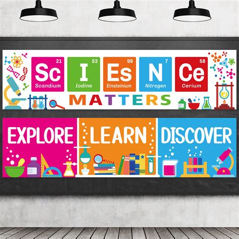 Buy Classroom Decorations Science Banner and for Teachers Students ...