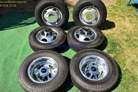 17" GMC Sierra Denali 3500 OEM Dually Alloy WHEELS TIRE Chevy Silverado 2019 DRW