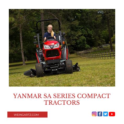 Yanmar SA Series Compact Tractors - Weingartz.com