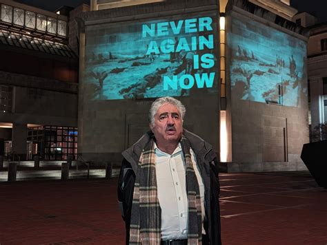 “Never Again For Anyone” Slides Projected Onto Holocaust Museum ...