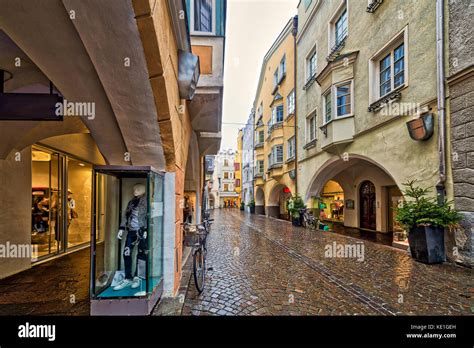 Shopping streets of Bressanone in Italy Stock Photo - Alamy