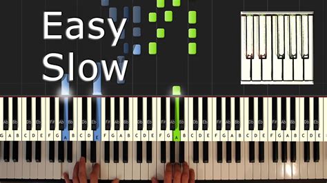 Stand by Me - Piano Tutorial Easy SLOW - Chords and Bass - How To Play Stand By Me (synthesia ...