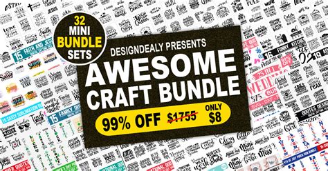 The Awesome Craft Bundle Bundle · Creative Fabrica