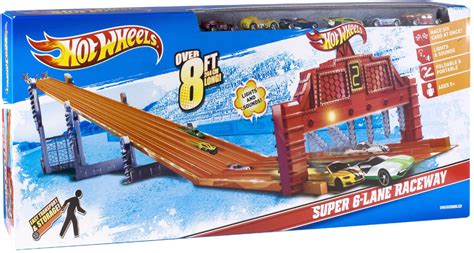 Questions and Answers: Hot Wheels Super 6-Lane Raceway Track Set Orange ...