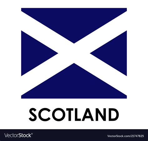 Scotland flag Royalty Free Vector Image - VectorStock