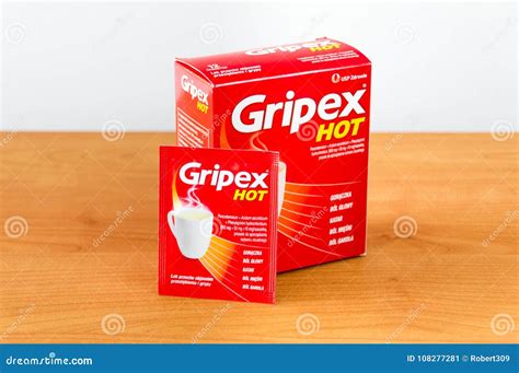 Gripex Hot is Medical Used To Flu or Fever. Editorial Photo - Image of ...