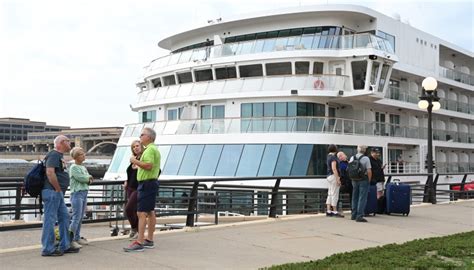 We went aboard the Viking Mississippi, a luxury cruise liner, on its St ...