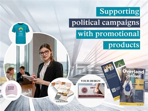 Supporting political campaigns with custom promotional products