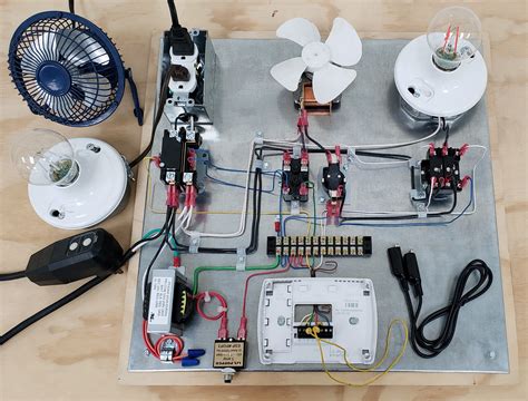 HVAC Electrical Training Board For Wiring, Components, Wiring Diagrams, Troubleshooting