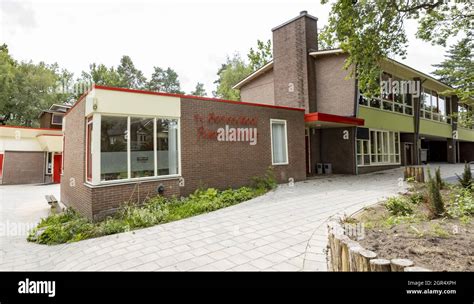 NIJVERDAL, NETHERLANDS - Aug 12, 2021: Exterior facade of Prinses Marijke primary education ...