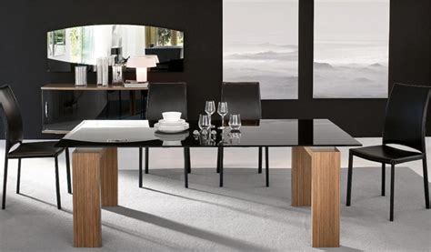 Dining table with rectangular top made of matte glass, Tonin Casa - Luxury furniture MR