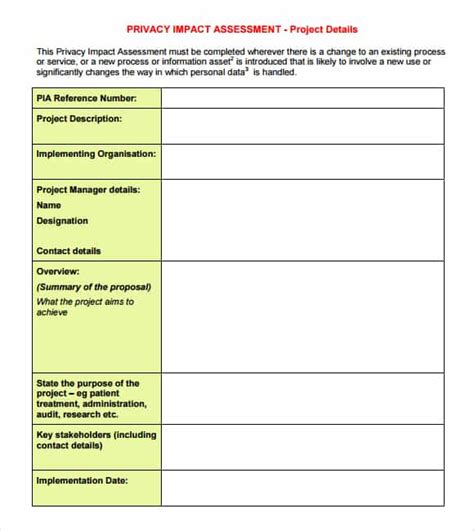 44+ Free Impact Assessment Templates in Word Excel PDF Formats