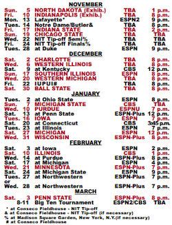 Help Us Distribute IU Basketball Schedule Cards - TheHoosier