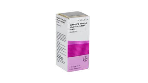 Gadovist 1 Mmol/Ml 1 Vial Solucion Inyectable 65 Ml - Farmacéuticos