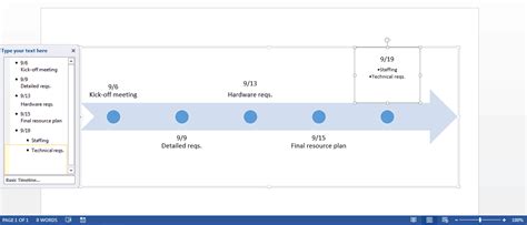 Create a Timeline in Microsoft Word | Smartsheet