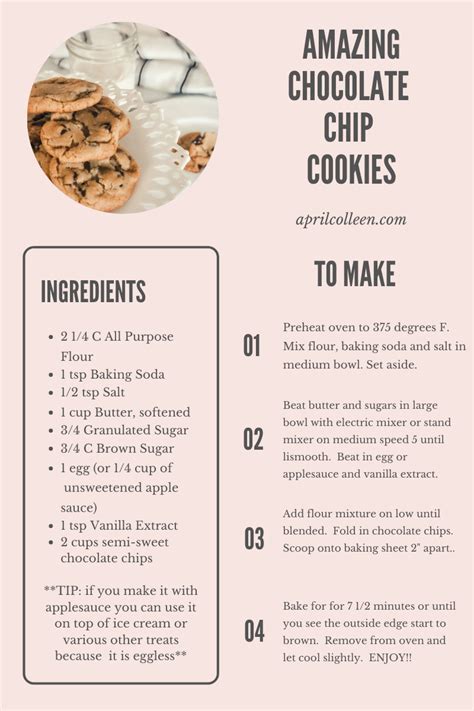 The Perfect Chocolate Chip Cookie Recipe + Tips for Perfection | April ...