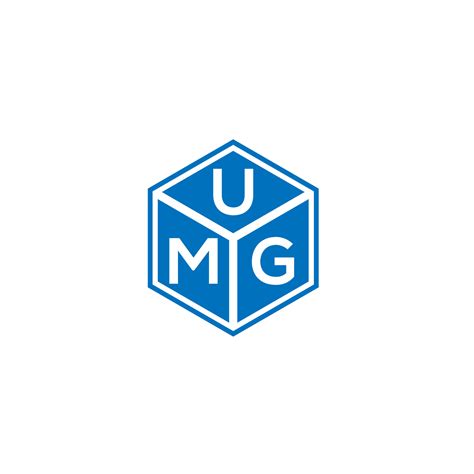 diseño de logotipo de letra umg sobre fondo negro. ug concepto de ...