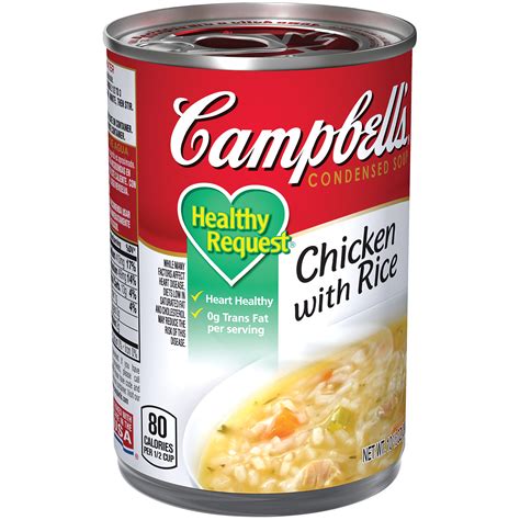 Campbell's® Condensed Healthy Request® Chicken with Rice Soup, 10.5 oz ...