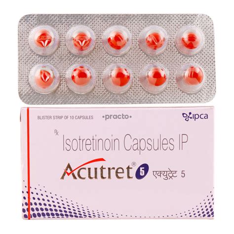 Acutret 5 MG Capsule - Uses, Dosage, Side Effects, Price, Composition ...