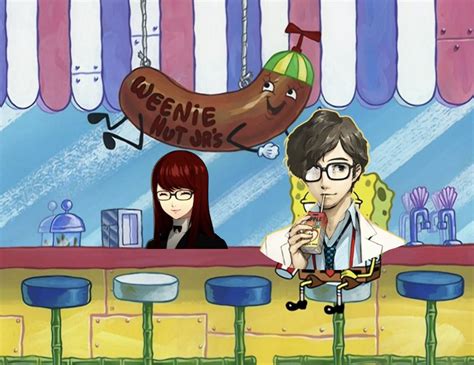 Places Sumire Shouldn’t Be In! on Twitter: "Sumire should not be serving Maruki in Weenie Hut Jr ...