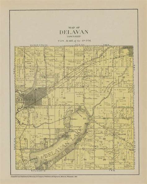 Plat Map-Delavan 1921 - Interior Elements