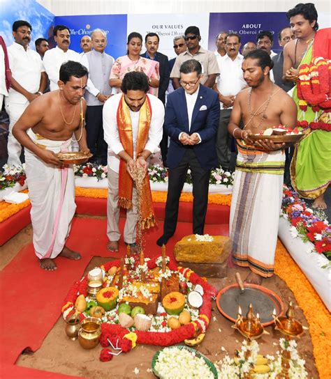 Andhra Pradesh CM Reddy lays foundation stone for three 7-star Oberoi ...