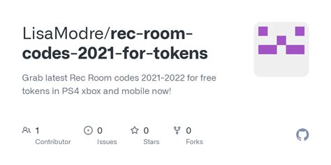 GitHub - LisaModre/rec-room-codes-2021-for-tokens: Grab latest Rec Room ...